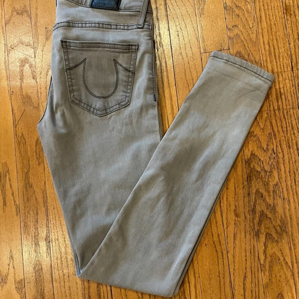 True Religion Halle Mid Rise Super Skinny Jeans Size 26